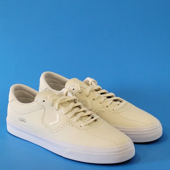 Converse CONS Louie Lopez Pro Ox White Leather Skate Sneakers 170500C NWT - Picture 1 of 6